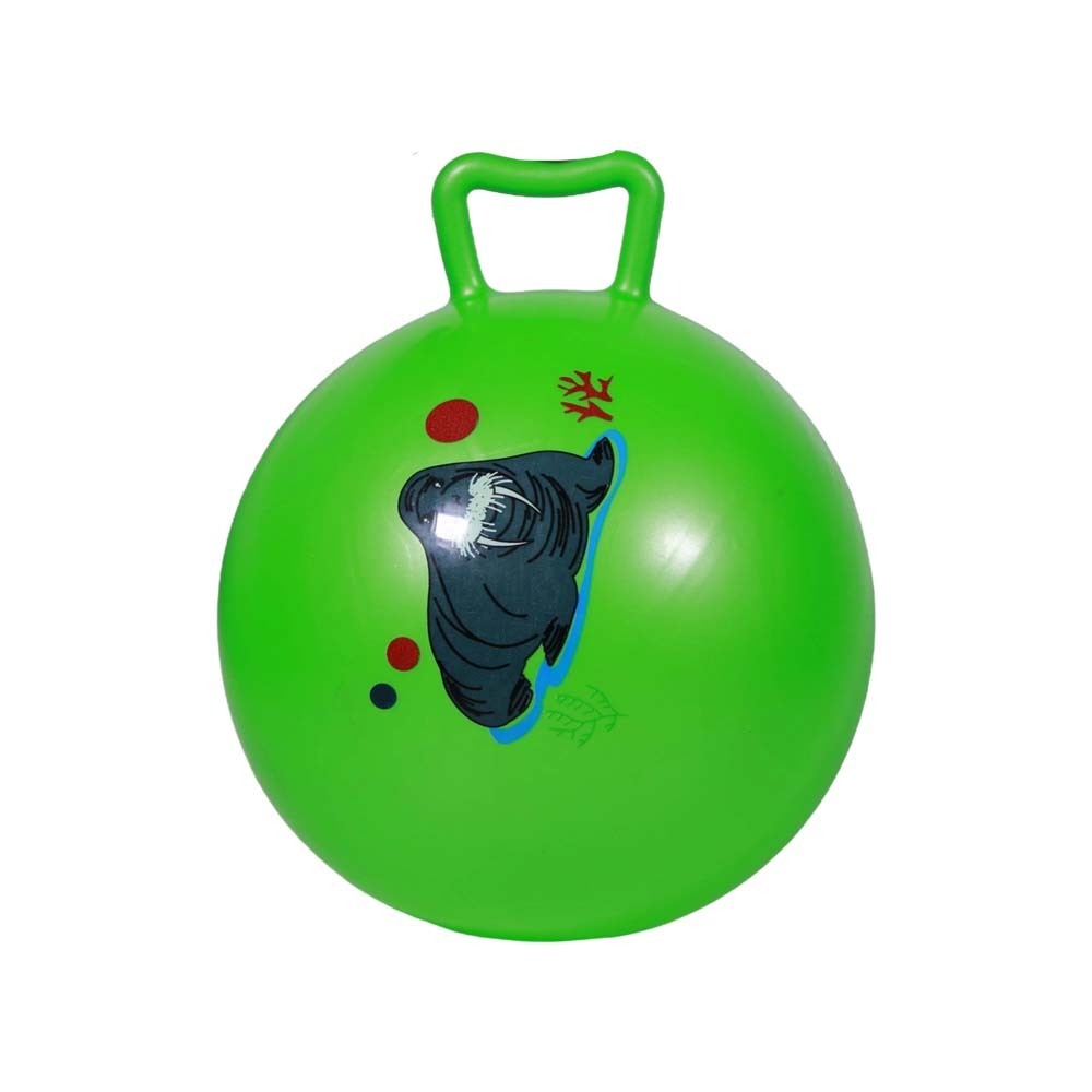 GB Inflate Rubber Ball With Handle Asst
