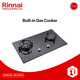 Rinnai Built-In Gas Cooker RB-712N-G Black