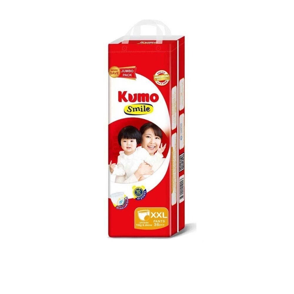 Kumo Smile Super Diaper Jumbo 2XL (36PCS)