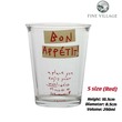 Fine Village Bon Appétit Glass S size/Red (Red) 290ML