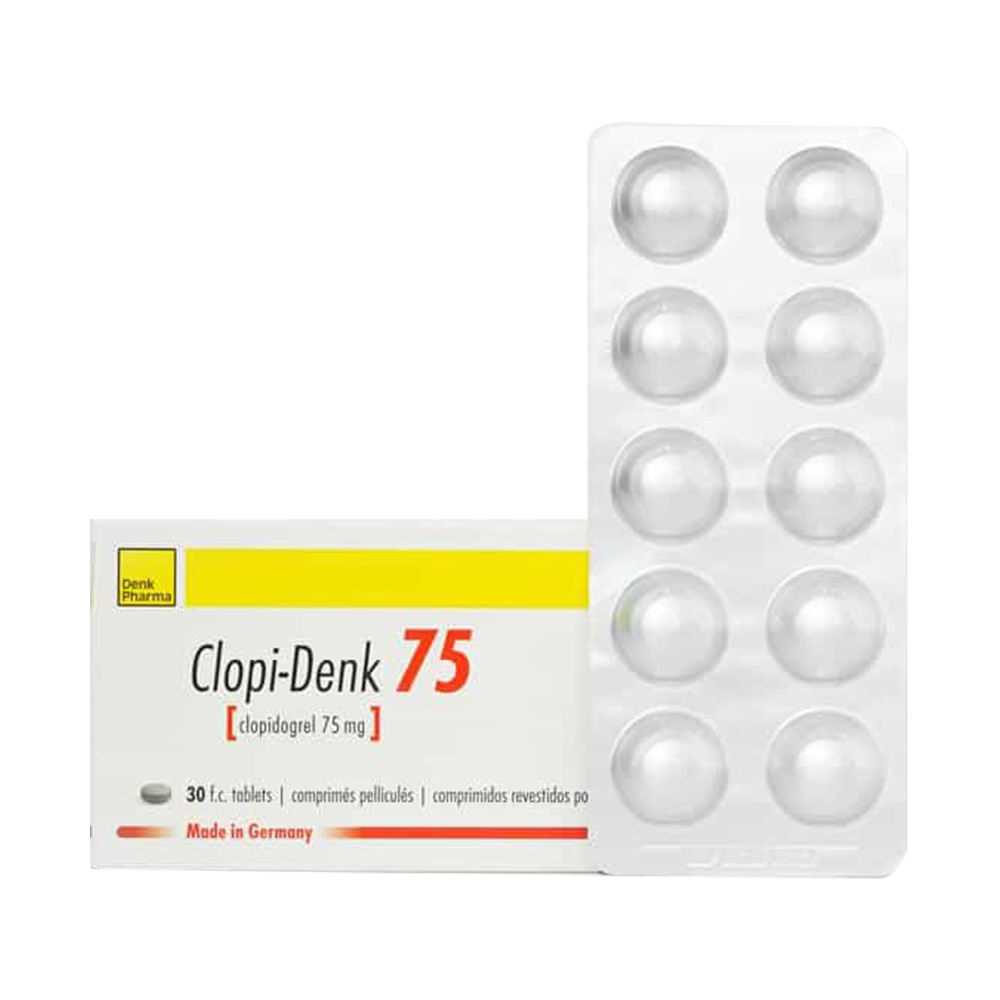 Clopi-Denk Clopidogrel 75MG 10Tabletsx3