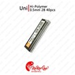 Uni Hi-Polymer Pen Lead 0.5mm (2B) (40PCS)