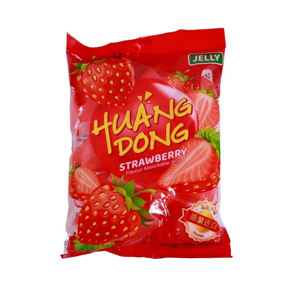 Huang Dong Jelly Strawberry Pudding 12PCS 480G