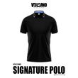 Volcano Men Signature Polo Shirt MDPV-S1010-02 Black Small