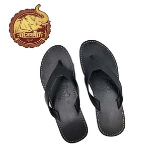 Sin Pauk Men Leather Slipper SD-25 Black (No-39)