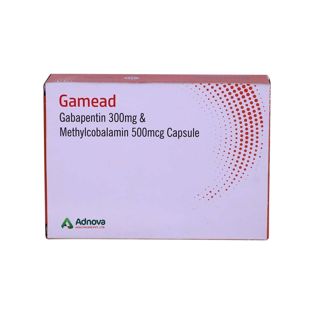 Gamead Gabapentin & Methylcobalamin 500MCG 10PCS x 3