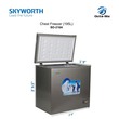 SKYWORTH Chest Freezer (195L) Dark Gray BD-218A