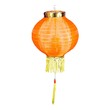 Uncle Gyi Round Paper Lantern with Tassel 10in