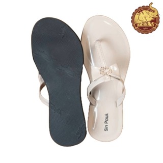 Sin Pauk Women Leather Slipper (Design-2,No-37) SGW-001