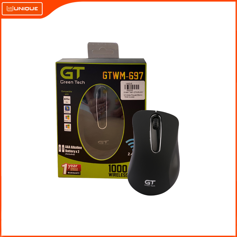 GTWM-697 Wireless Mouse L108 X W65  X H38MM Black 082020