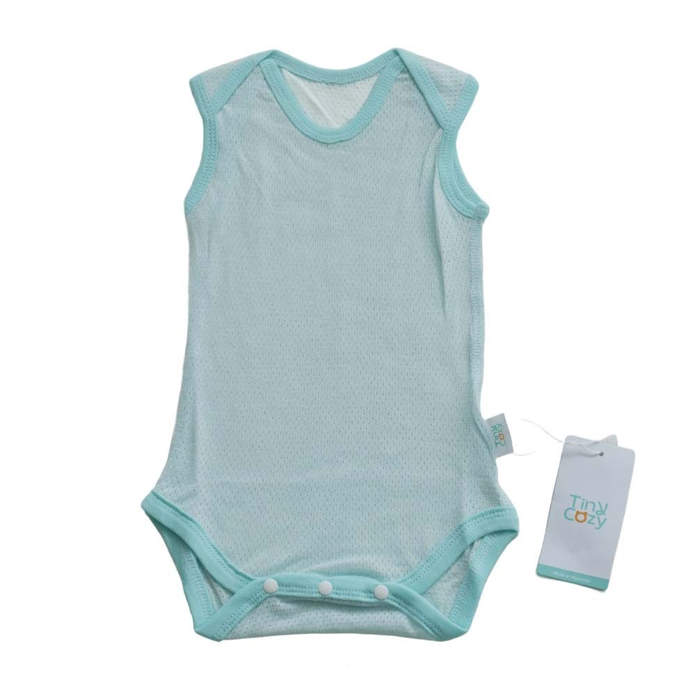 Tiny Cozy Airy Cotton Body Suite (Sleeveless) TC2013M Green