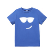 Kid Boy Front Print Short-Sleeve Tee Blue 20661319
