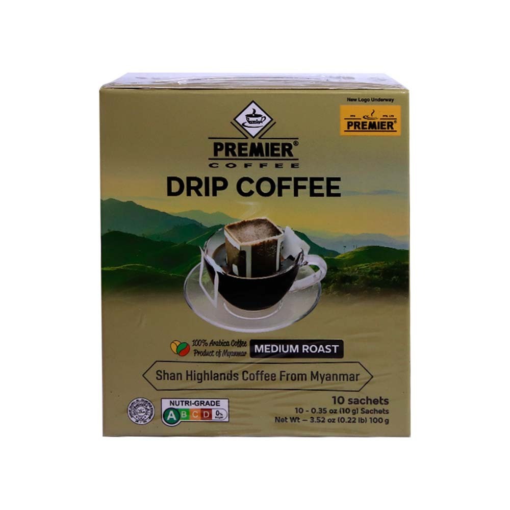 Premier 100% Arabica Drip Coffee 10PCS 100G(Medium)
