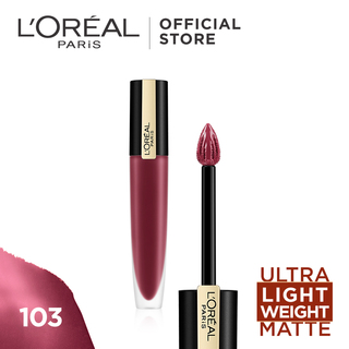 Loreal Rouge Signature Matte Ink Liquid Lipstick 129 I Lead 7 ML