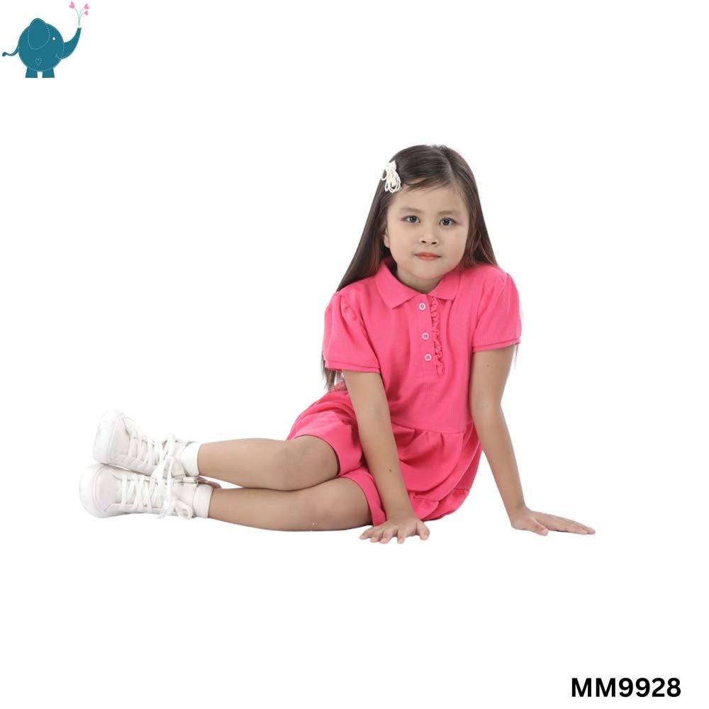 Max & Mia Girl Short-Sleeve Polo Dress MM9928 Pink Medium