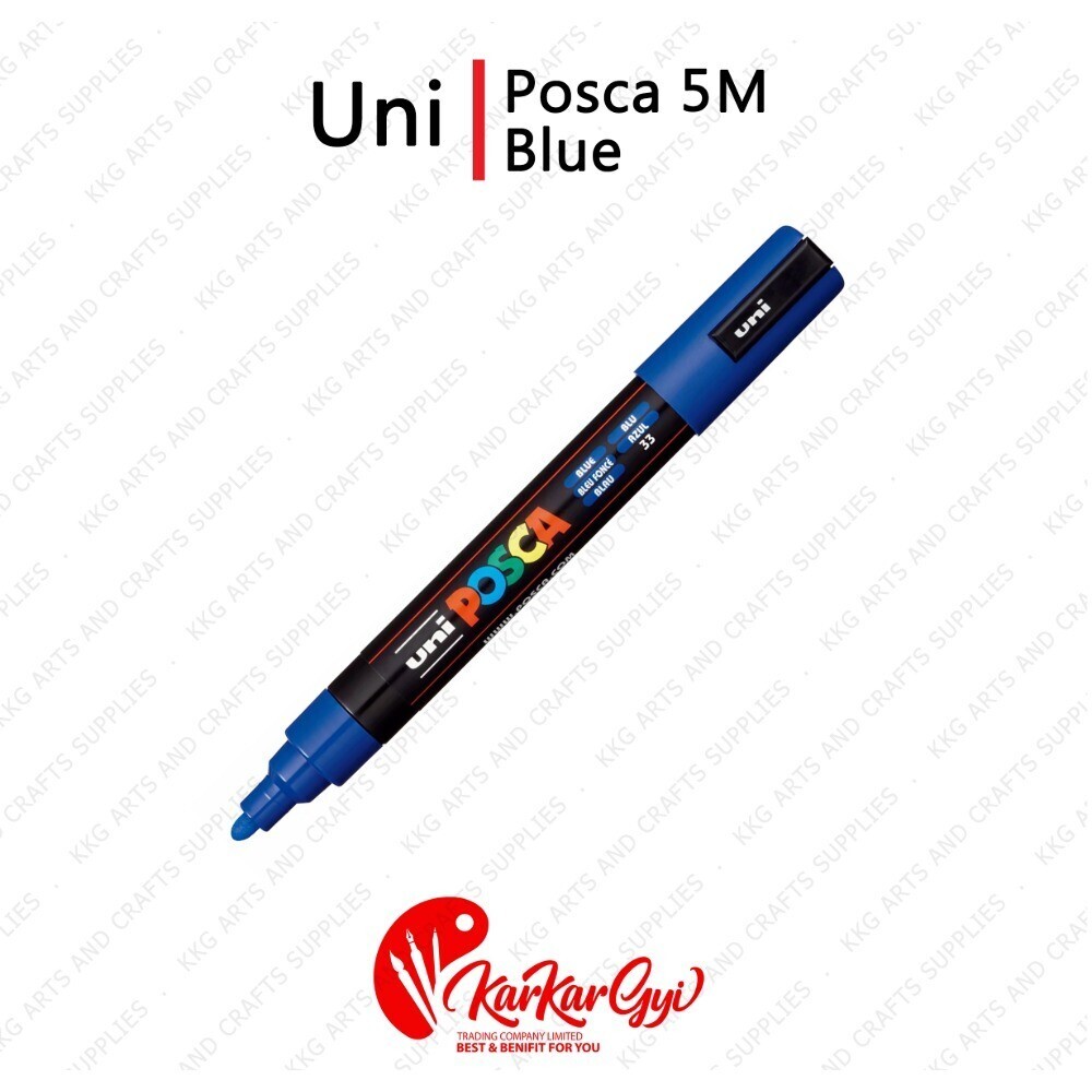 Uni Posca Marker 5M  1.8, 2.5mm Blue