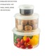 Hokkaido Round Food Storage Box 3 Set 500 -1000- 2000Ml HIN.HOTR.BO02 (182x176x103MM)