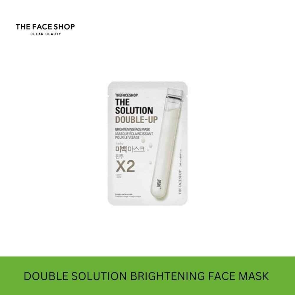 The Face Shop Official The Solution Double-Up Brightening Face Mask(Gz) 8806182594823