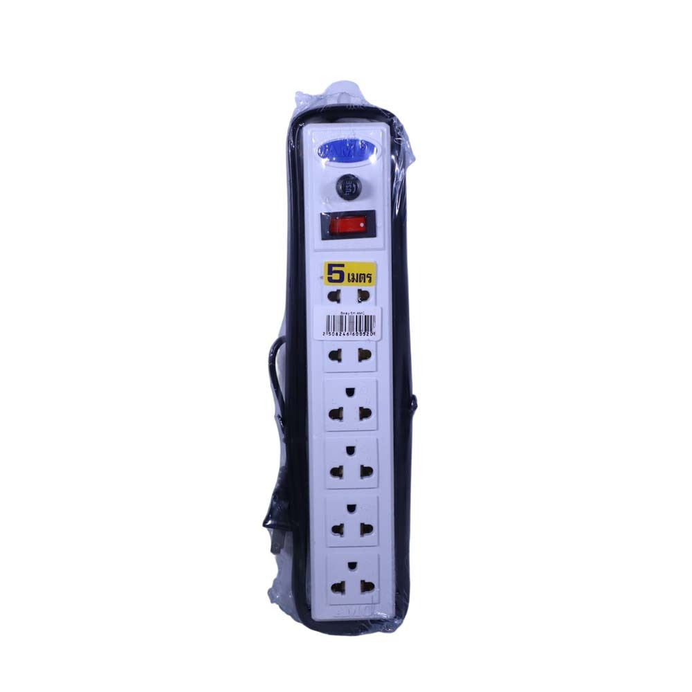 AMC Extension Socket 6-Way 5m