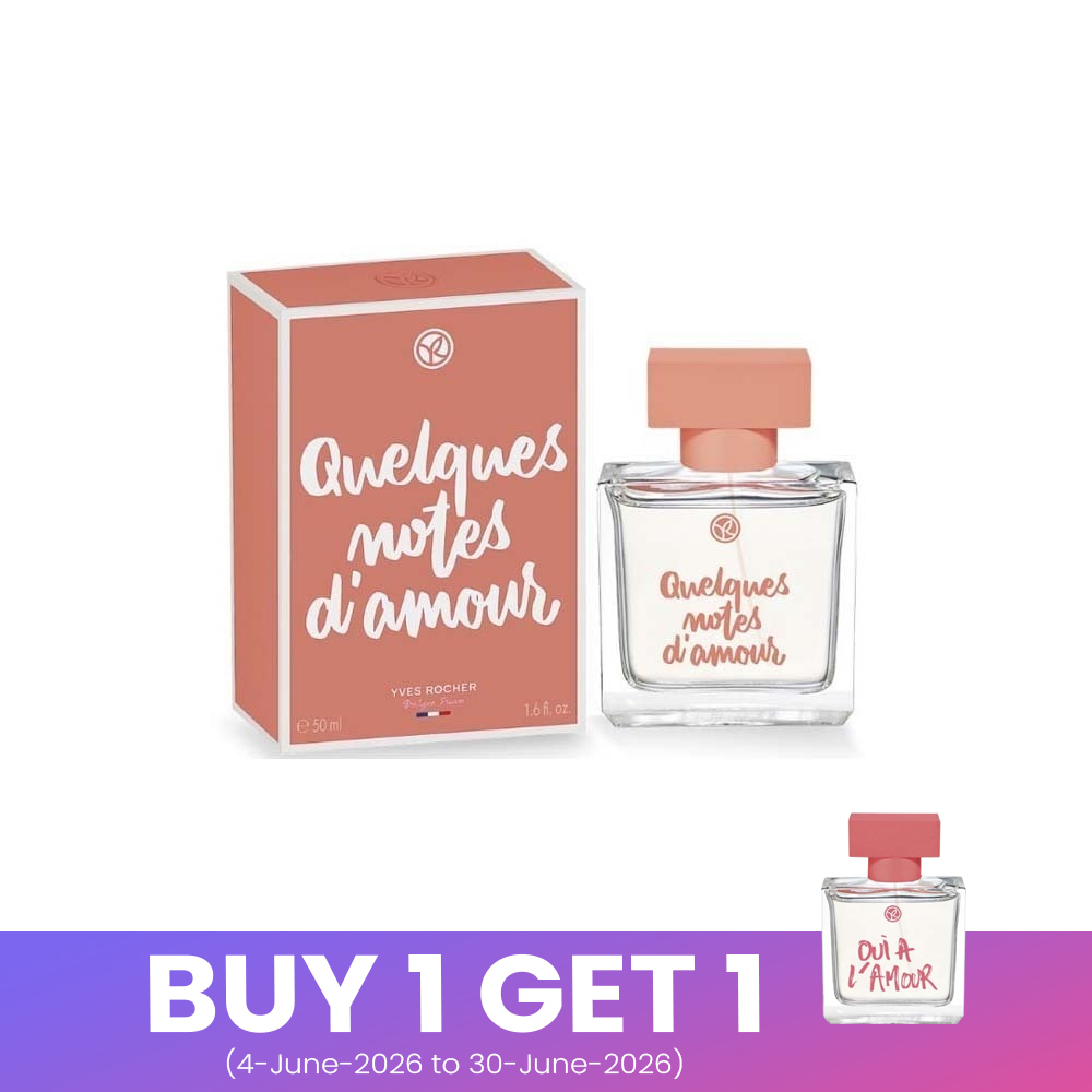 Yves Rocher Quelques Notes D'Amour Eau De Perfume Bottle 50ML - 98200