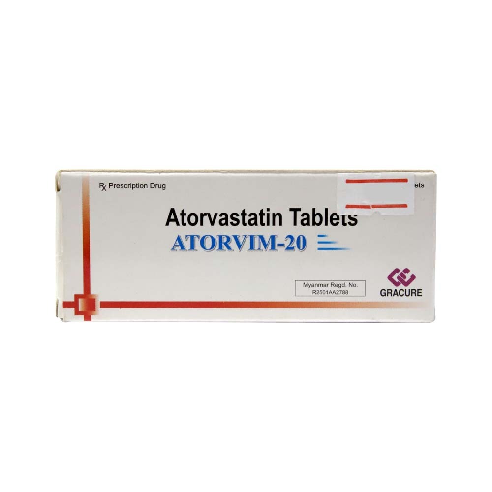 Atorvim -20 Atorvastatin 20MG 10PCS x 3