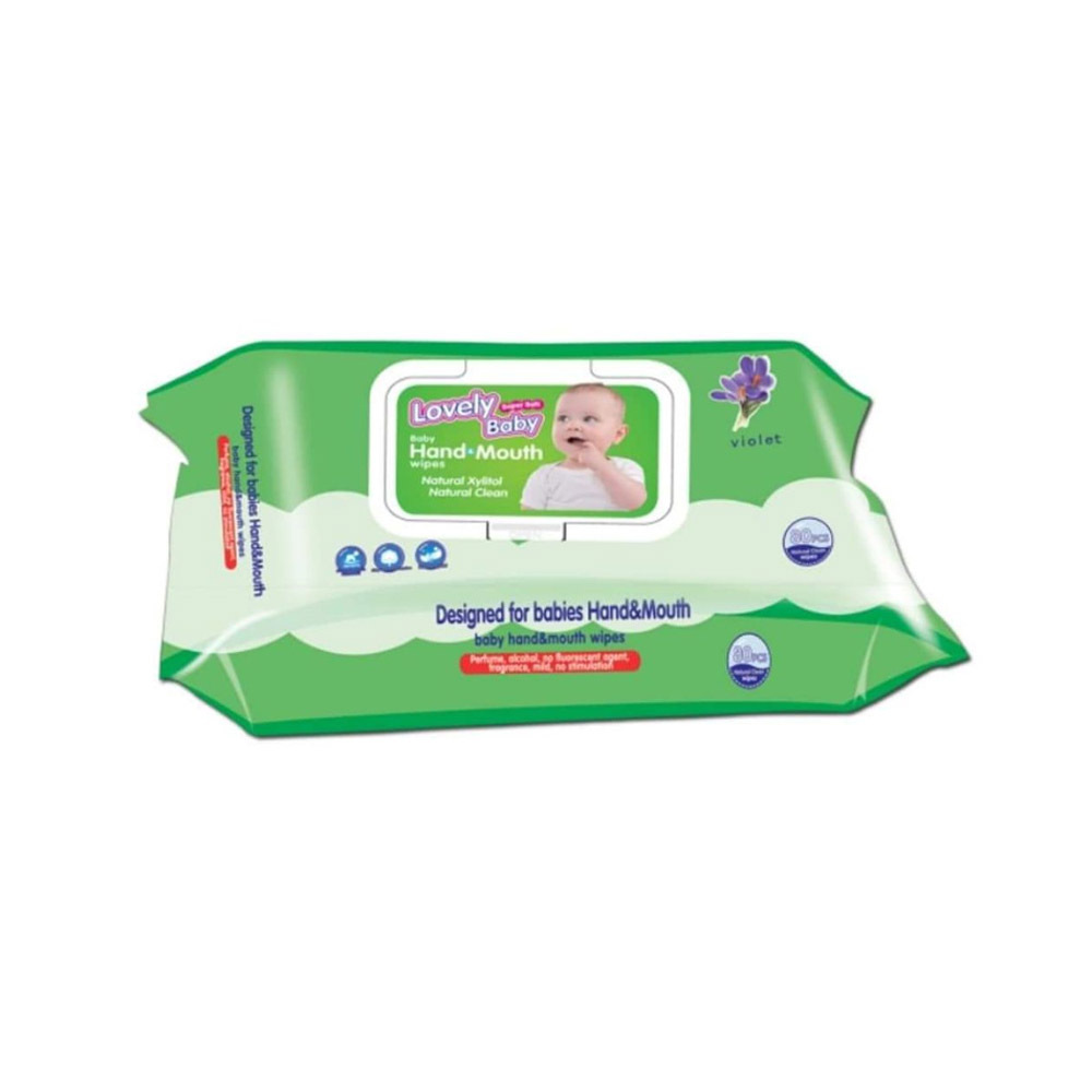 Lovely Baby Wet Tissue (Green) Babies Hand & Mouth 80PCS