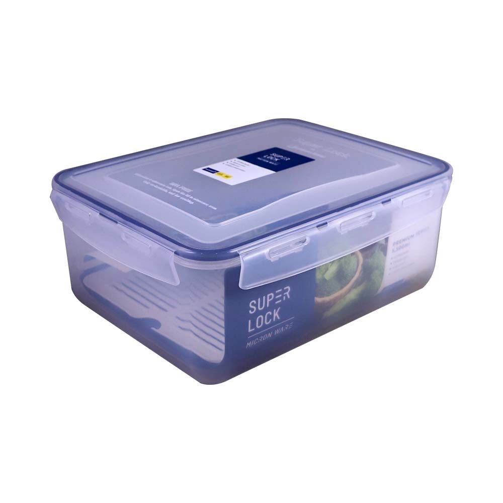 Super Lock Micro Rect Food Container 5.5L No.6117