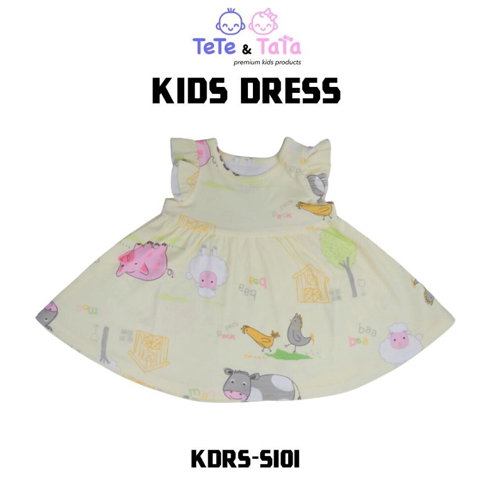 Tee Ray Kid Dress KDRS-S101 (6-9Months) Yellow