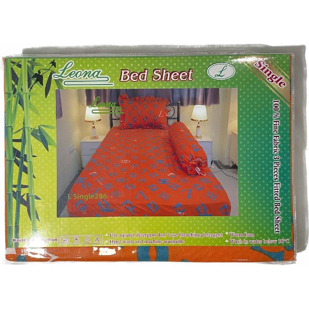 Leona Bed Sheet Sigle (3.5' x 6.5' x 9") L Single 286