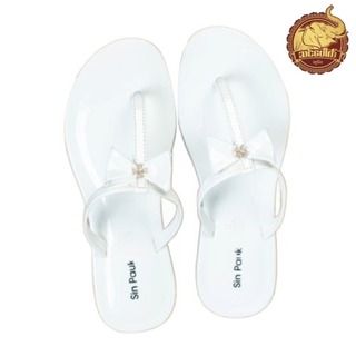 Sin Pauk Women Leather Slipper (Design-1,No-35) SGW-001