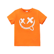 Kid Boy Front Print Short-Sleeve Tee Orange 20661314