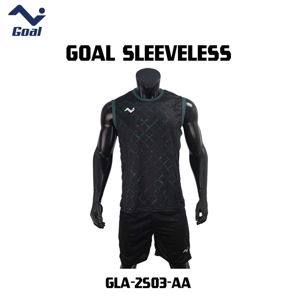Olympic Goal Sleeveless Jersey GLA-2503-AA Black Medium