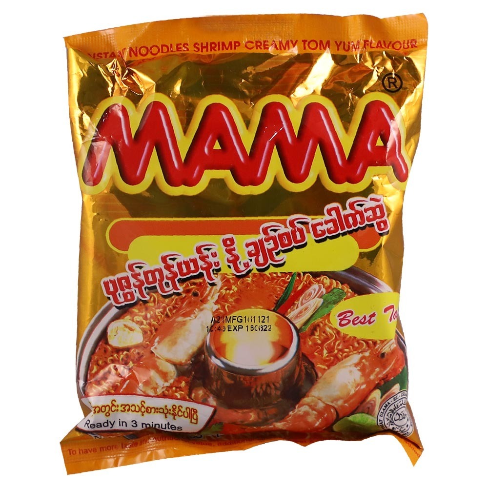 Mama Inst Noodle Tom Yum Shrimp Creamy 55G(Local)