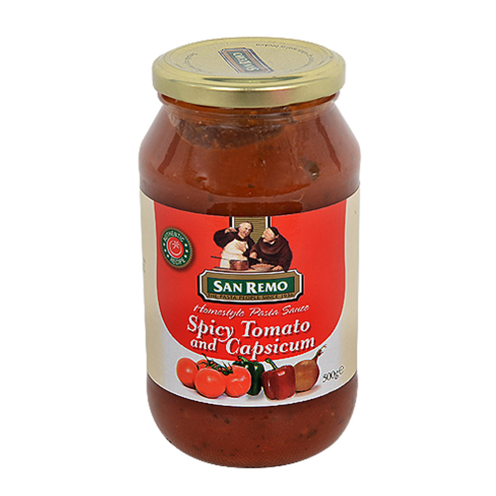 San Remo Pasta Sauce Tomato&Capsicum 500G