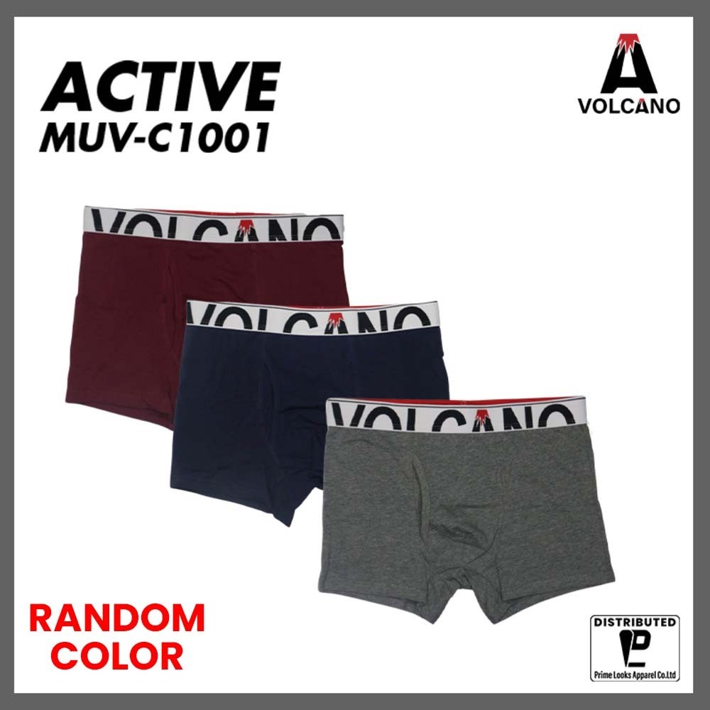 VOLCANO Active Series Men's Cotton Boxer [ 2 PIECES IN ONE BOX ] MUV-C1001/XL