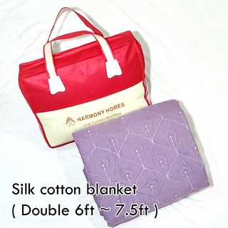 Harmony Homes Silk Cotton Blanket Double HH Double-003