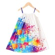 Kid Girl Painting/Butterfly Print Cami Dress (4-5 Years) 20364199