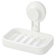 Ikea Tisken Soap Dish With Suction Cup, White 603.812.85