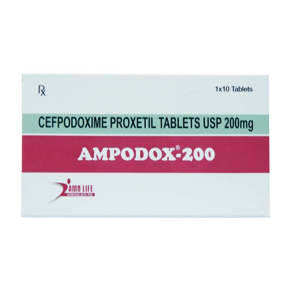 Ampodox-200 Cefpodoxime Proxetil 200MG 10PCS
