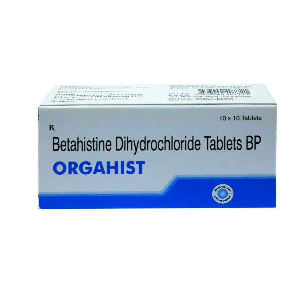 Orgahist Betahistine Dihydrochloride 10PCS 1 x 10