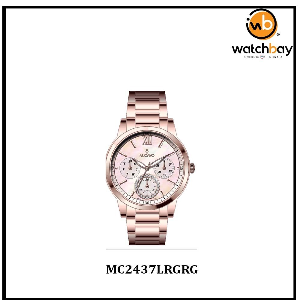 M.Cavo Women Watch MC2437LRGRG Cherry Oo