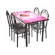 Nw Dinning Table Set 5PCS 120x70x75CM With Design