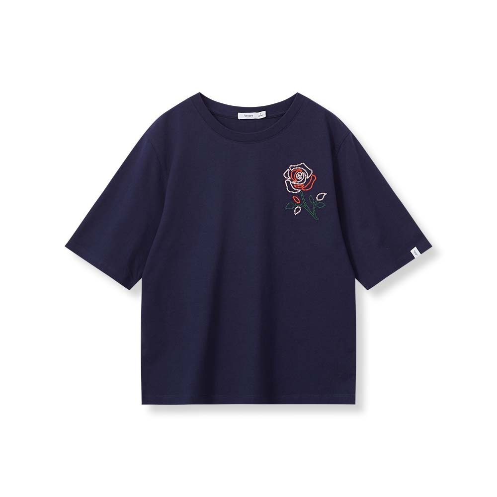 241201003 Bossini Ladies T-Shirt SS 24-1/2 Dark Blue ( XL )