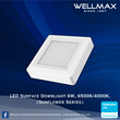 Wellmax Sunflower Series LED Surface Square Downlight 6W L-DL-0221(S)