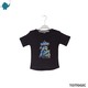 Max & Mia Kid Unisex Sticker T-Shirt TO77002C Black Small (3/4Years)