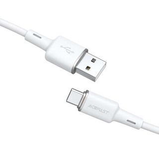 Acefast C2-04 3A Max USB-A To USB-C Zinc Alloy Silicone Charging Data Cable 27070006 White