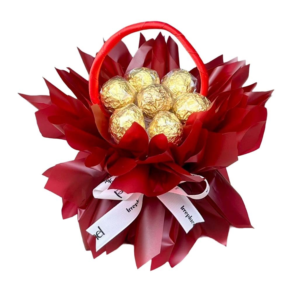 Chocolate Ball 7PCS Basket (Red)