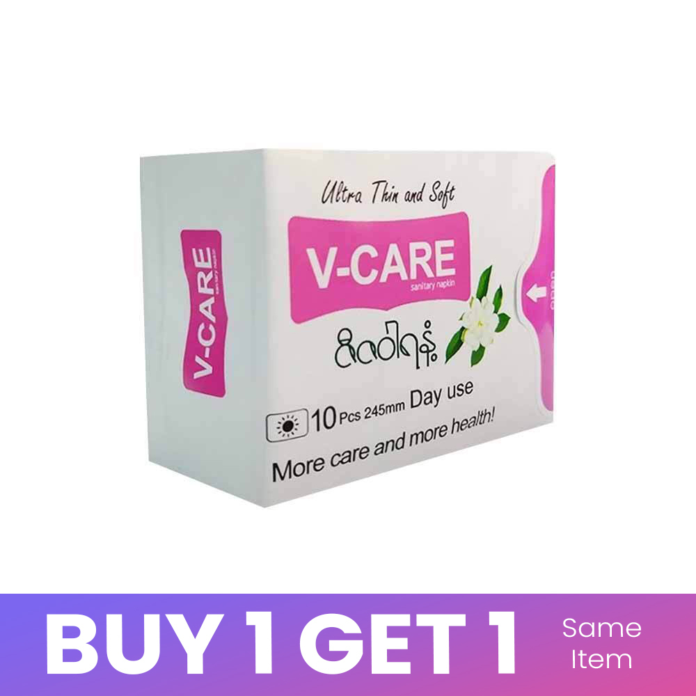 V-Care Ultra Thin Day Use (ZiZaWa) 245MM White & Pink V245ZZW