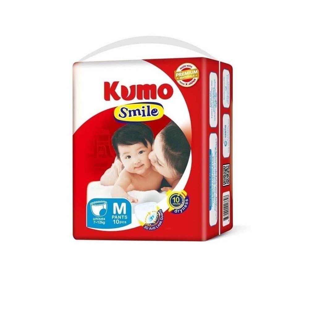 Kumo Smile Baby Diaper Medium Pants 10PCS