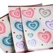 Jourcole  Colorful Hearts Sticker 1 Sheet with Layers  4x5inches JC0030